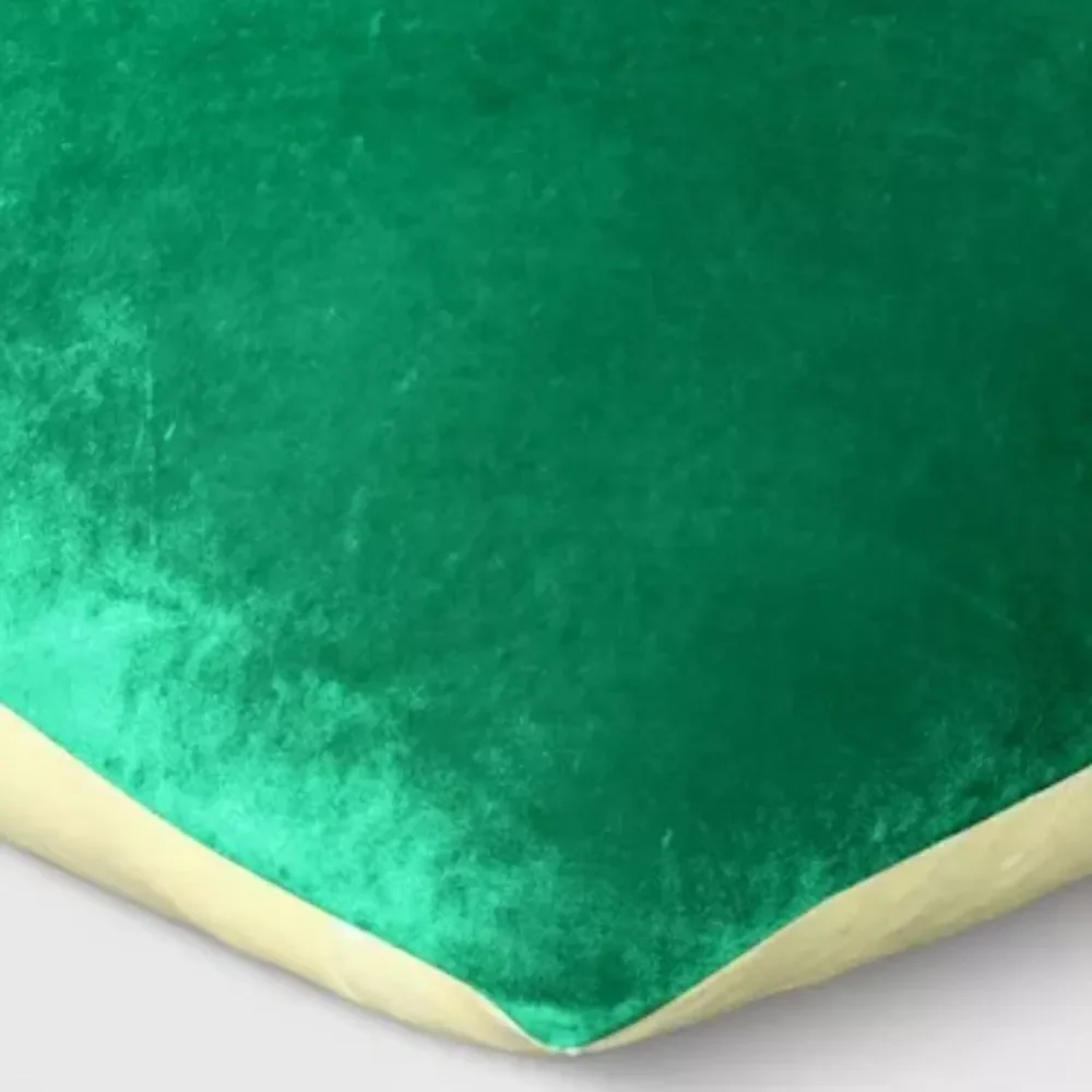 GREEN Reversible Velvet Heart Throw Pillow - Opalhouse